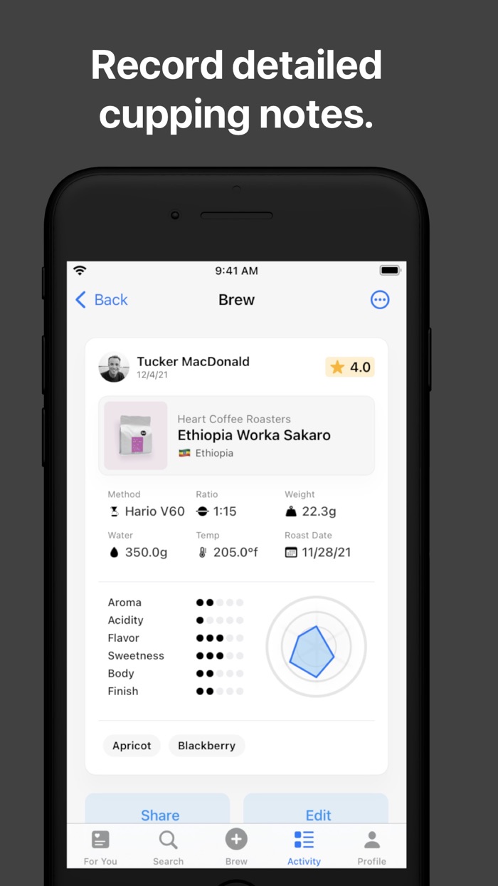 MyBeans Coffee Journal