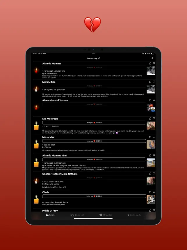 Captura de Pantalla 2 Vela de luto iphone