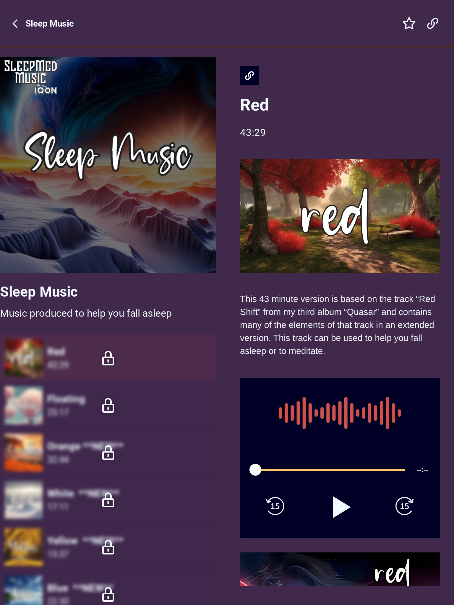 SleepMed Music screenshot 2