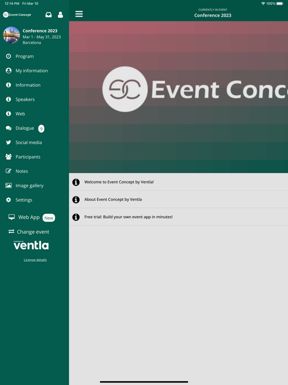 Event Concept by Ventla