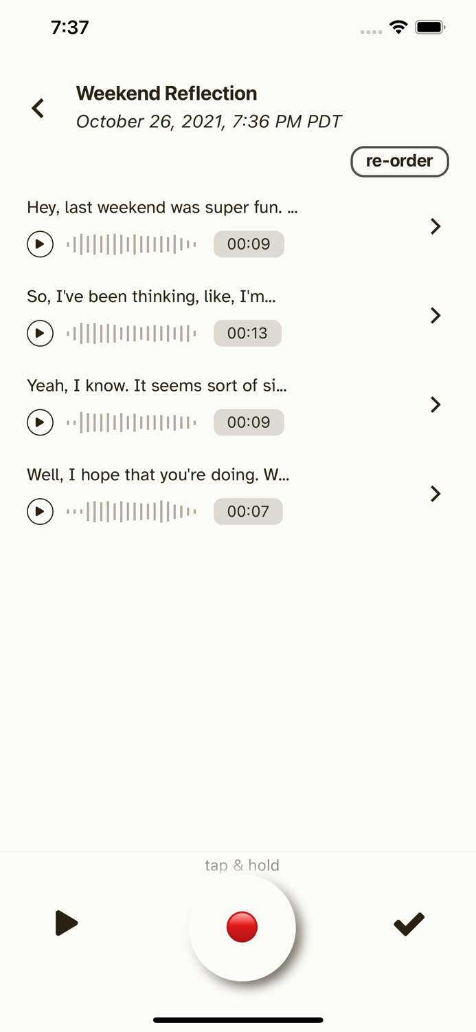 Droplet Voice Notes