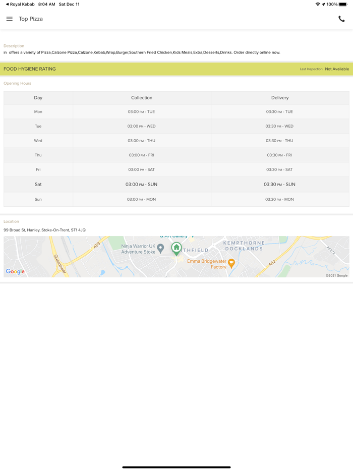 Top Pizza Stoke On Trent