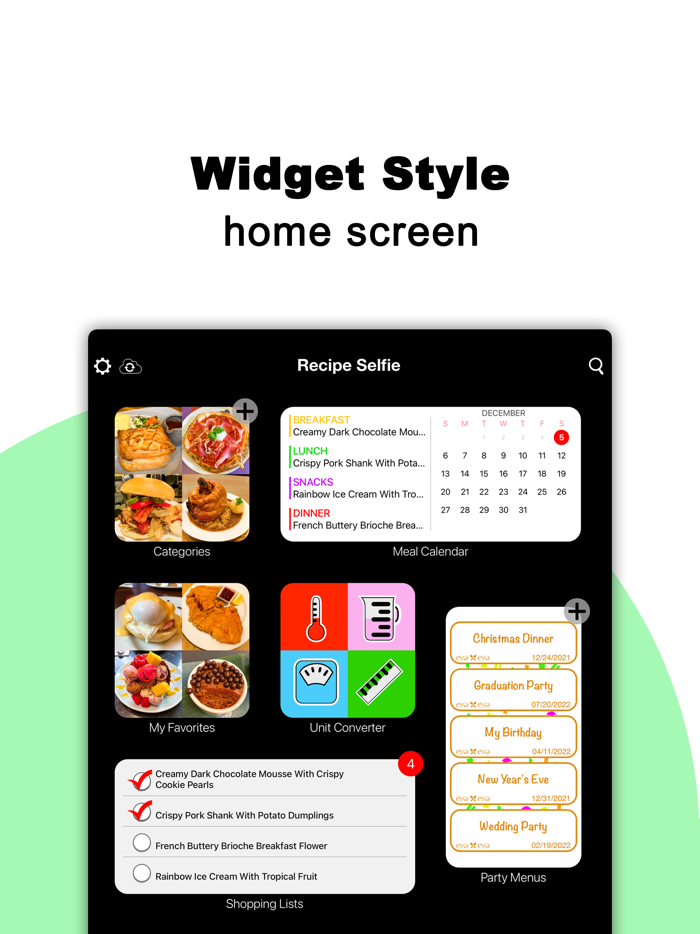 Recipe Selfie Cooking App