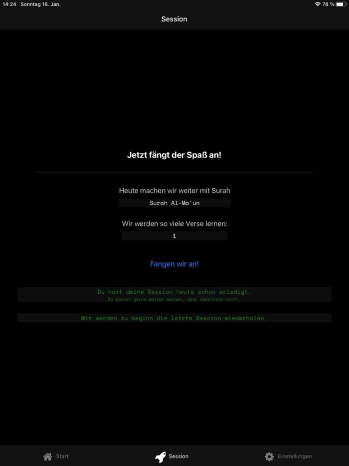 Zikr - Quran auswendig lernen