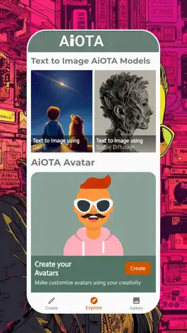 Game screenshot AiOTA - AI Art Generator apk