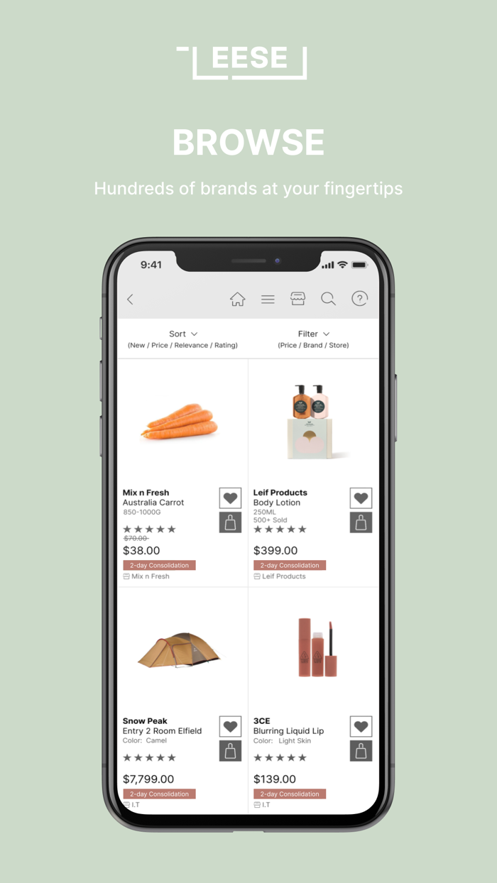 EESE Shop Online With Ease