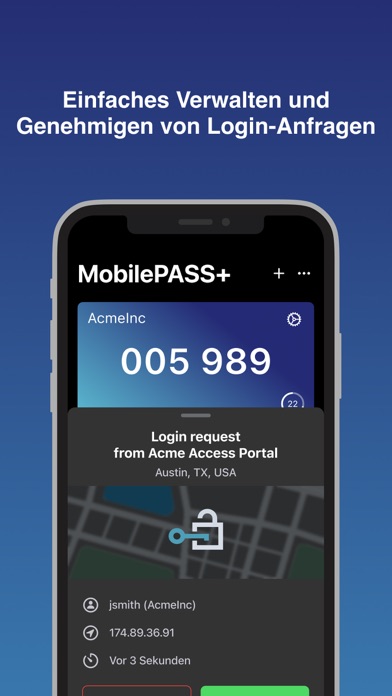 SafeNet MobilePASS+Screenshot von 3