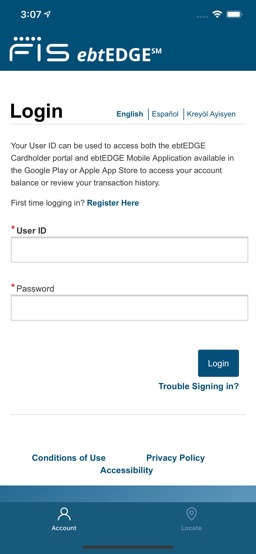 ebtEDGE app screenshot