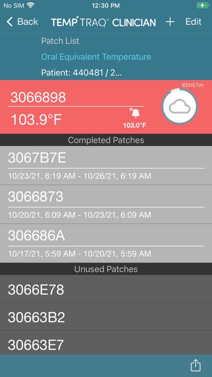 TempTraq Clinician screenshot-5