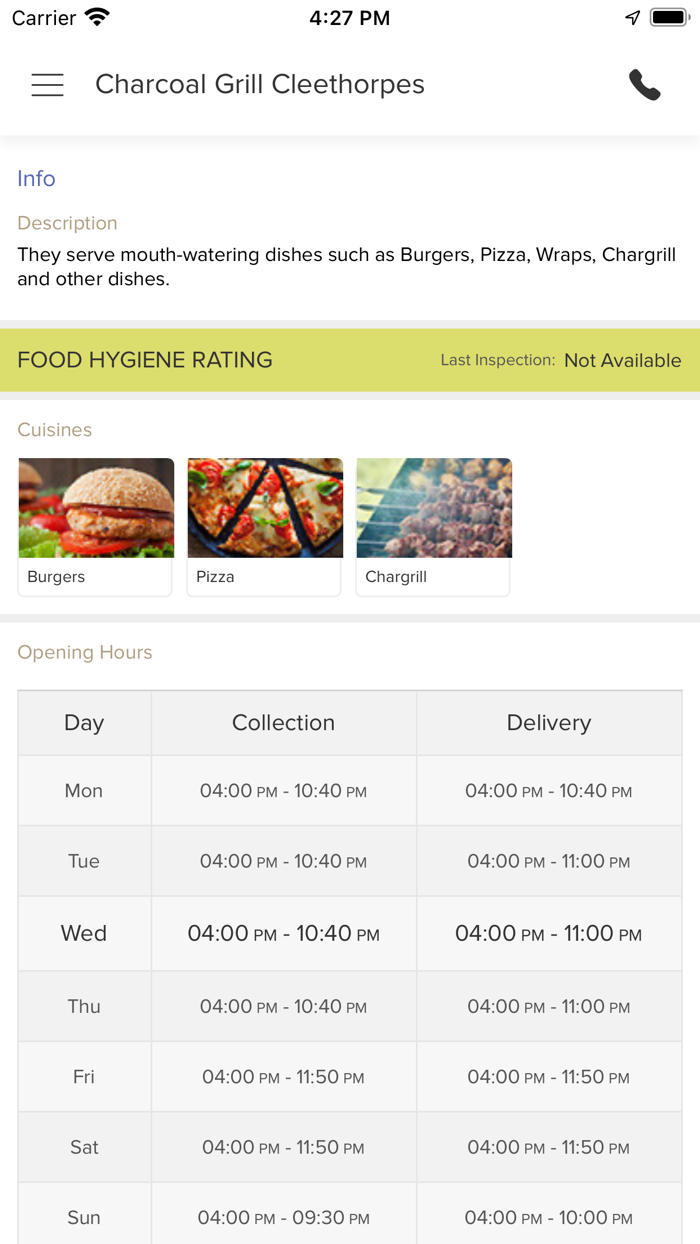 Charcoal Grill Cleethorpes