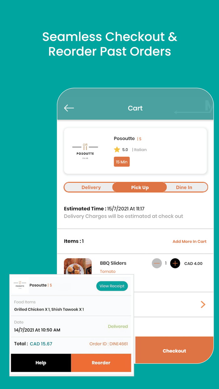 ZeMaasOrder, Pickup, Delivery