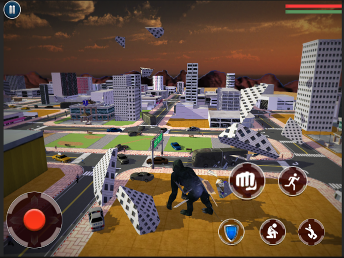 Kaiju Gorilla Vice Town Attack