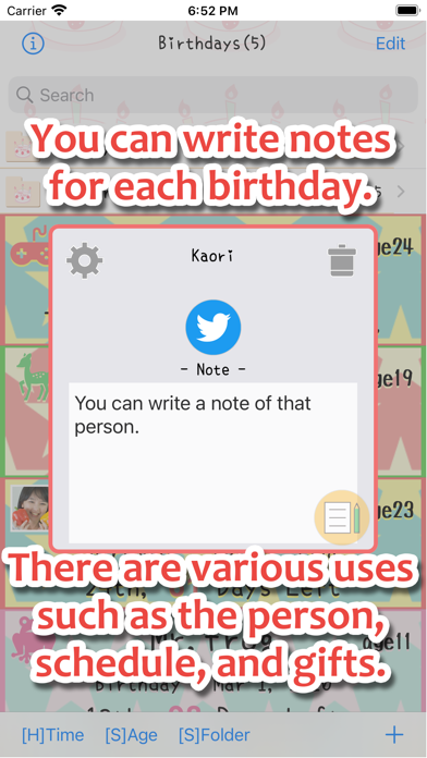 Birthdays Countdown screenshot 3