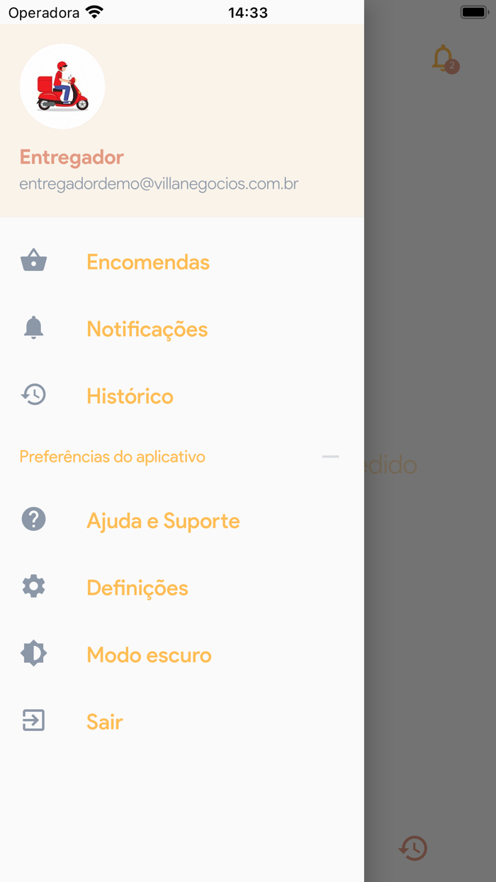 Vila Negócios Entregador