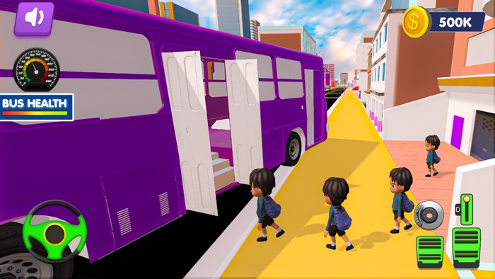 3D City School Bus Simulator