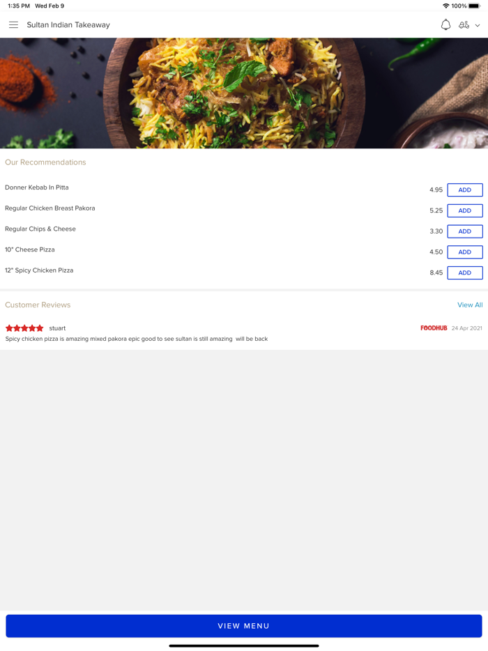 Sultan Indian Takeaway