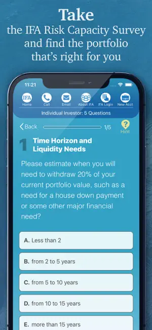 Captura de Pantalla 8 IFA: Index Fund Advisors iphone