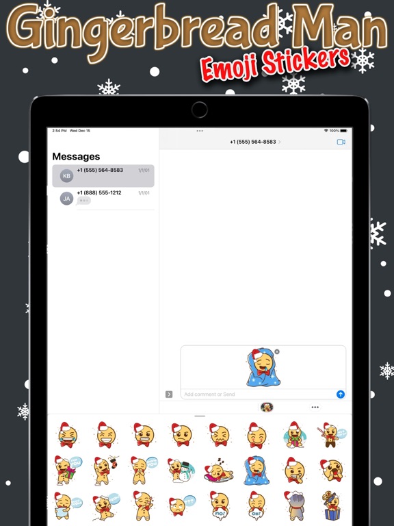 Télécharger Gingerbread Man Emoji Stickers pour iPhone / iPad sur l'App