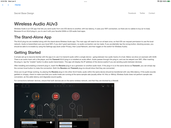Wireless Audio AUv3