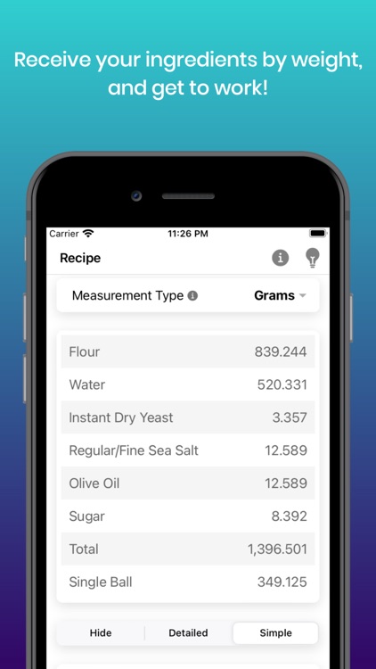 Pizza Dough Calculator Basic screenshot-3