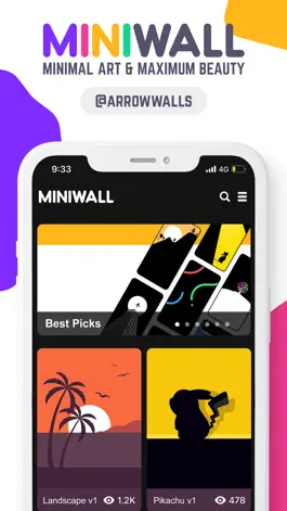 Game screenshot MiniWall Wallpapers apk