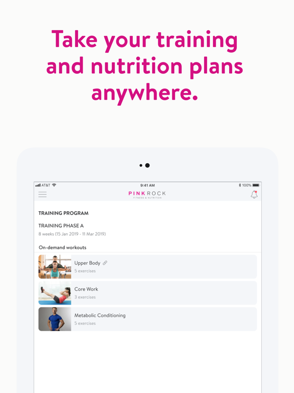 PinkRock Fitness and Nutrition screenshot 3