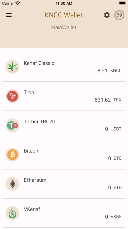 KNCC wallet