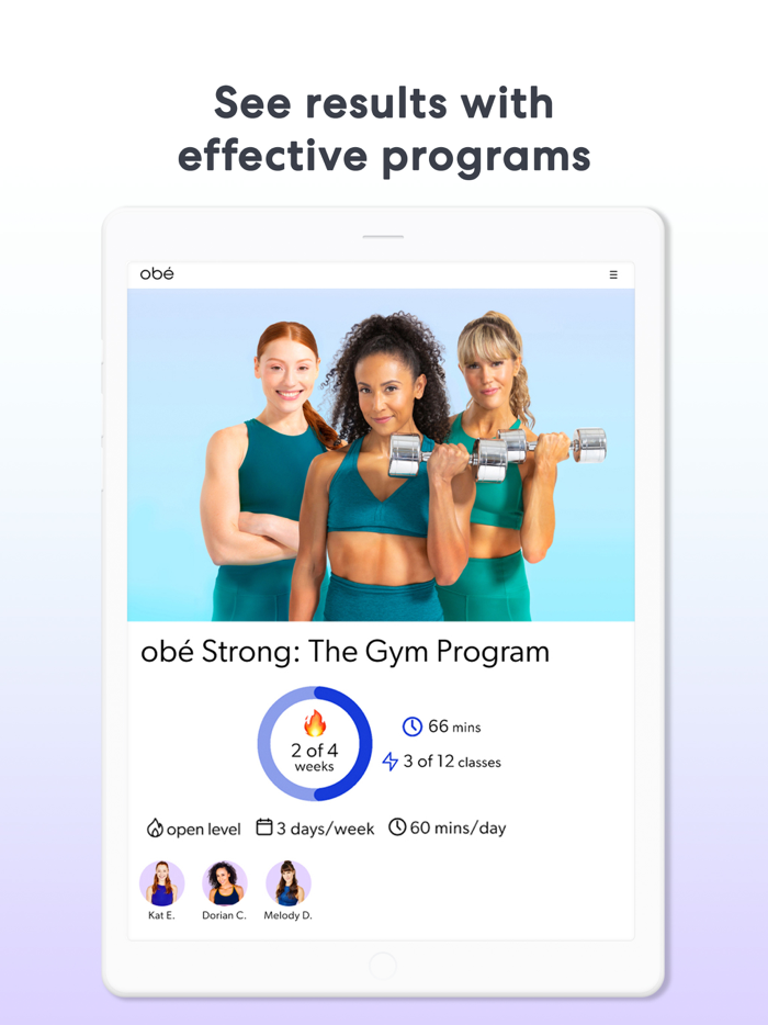 obé Fitness Live  On-Demand