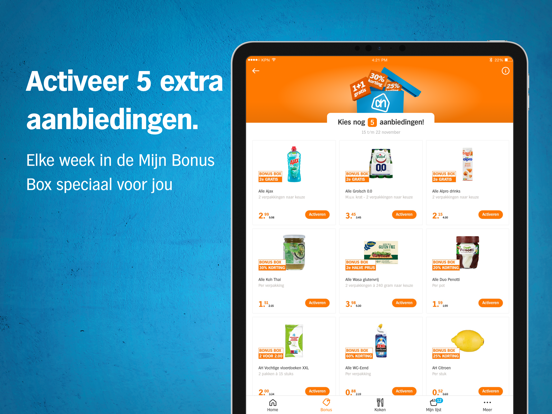 Albert Heijn supermarkt iPad app afbeelding 8