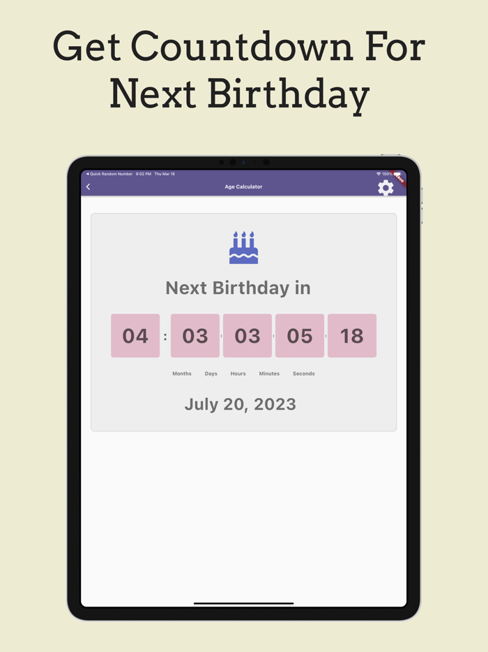 Age Calculator - Know Your Age