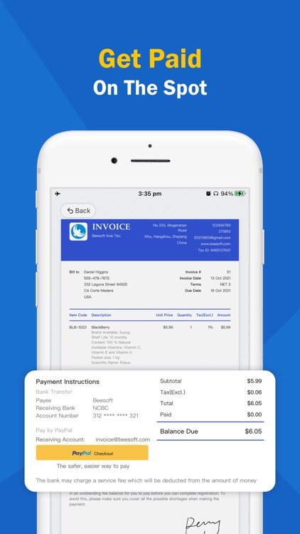 BINV (Beesoft Invoice Maker) screenshot-3