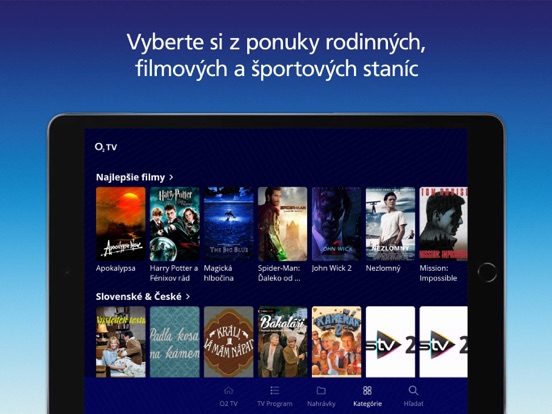 O2 TV SK aplikácia screenshot 3