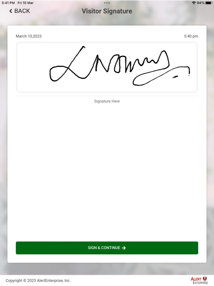 AlertEnterprise HSc Kiosk