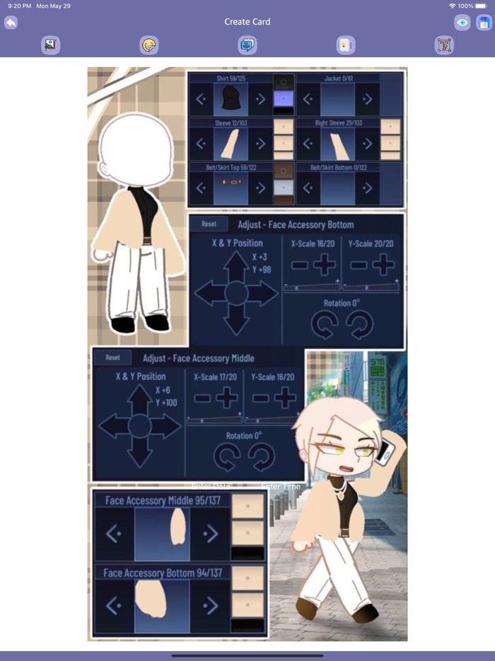 Make gacha life girl character