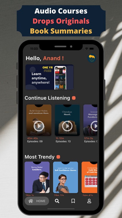 Drops Audio Learning App