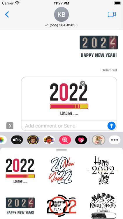 New Year 2022 Home Stickers