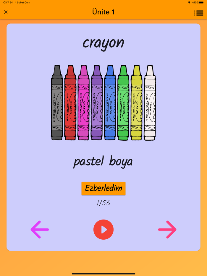 4 Sınıf İngilizce