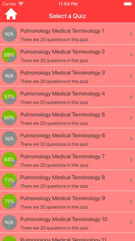 Game screenshot Pulmonology Medical Terms Quiz apk