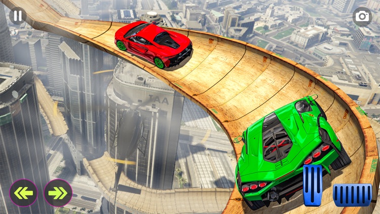 Crazy Car Stunt Sky Ramp Game