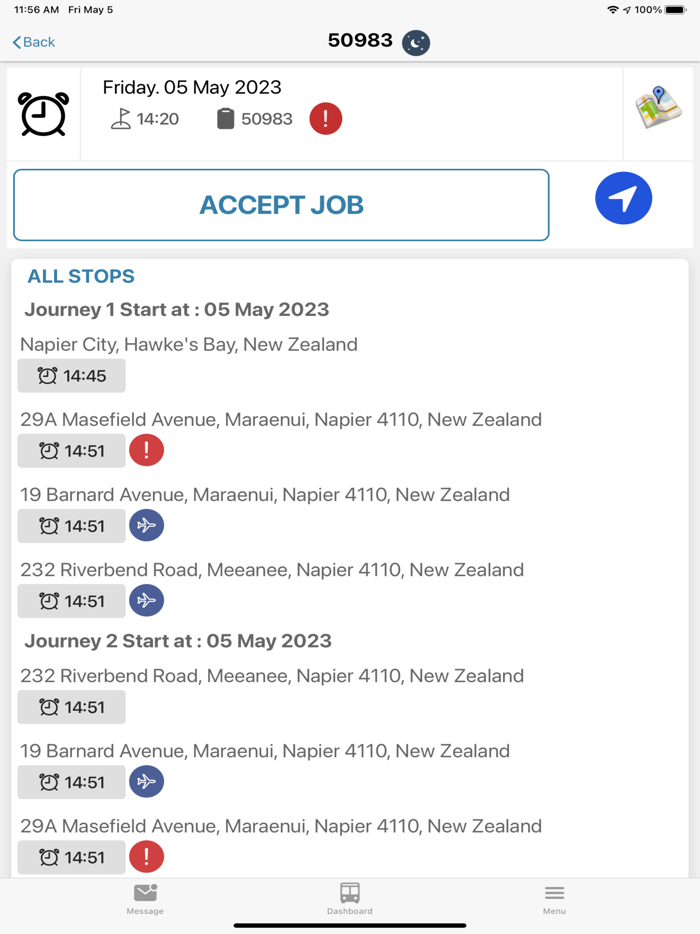eCoachManager Driver App