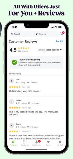 Groupon app screenshot