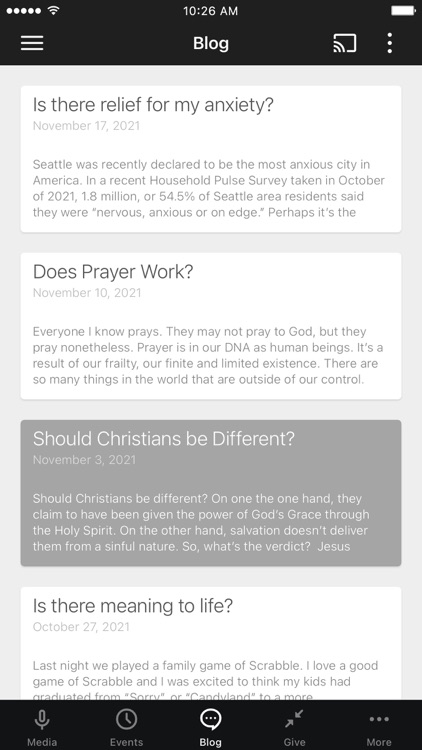 Mobile app for Westside Church