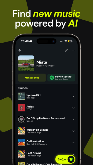 Swipefy for Spotify screenshot 2