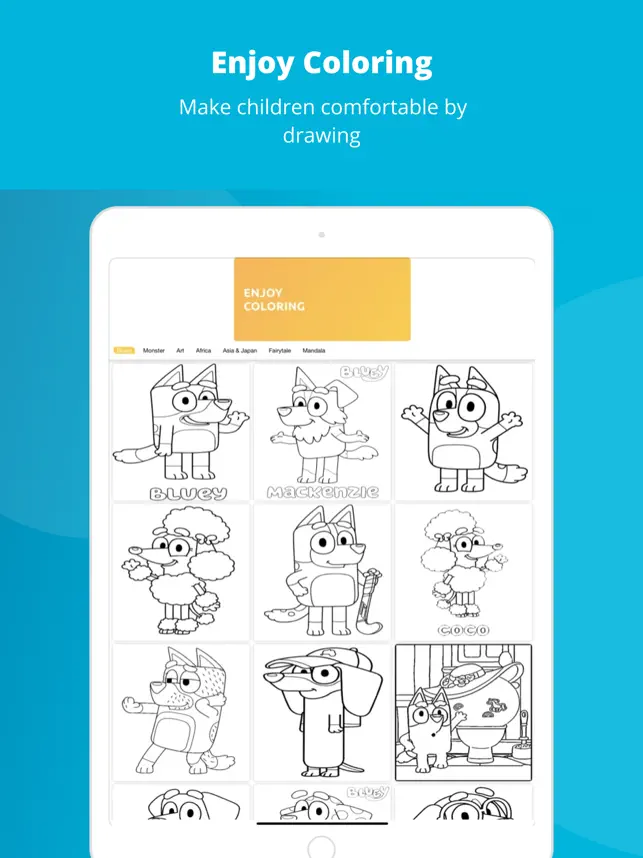 Skjermbilde 4 Bluey Coloring book games iphone