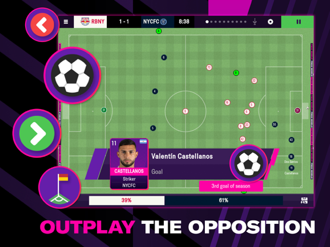 ‎Schermata mobile di Football Manager 2022