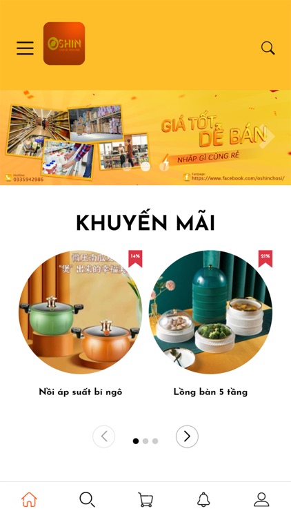 OSHIN - Chợ sỉ online