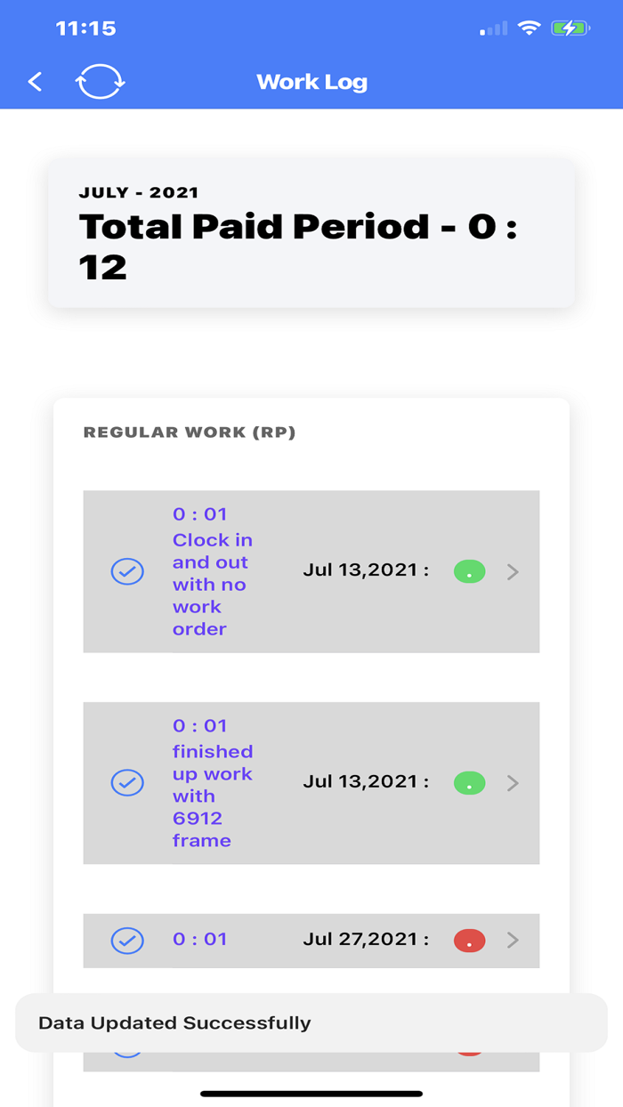 OpenPro ERP TimeCard with Jobs