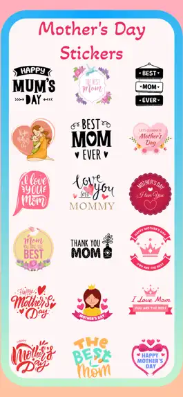 Game screenshot Mother's Day Stickers & Quotes apk