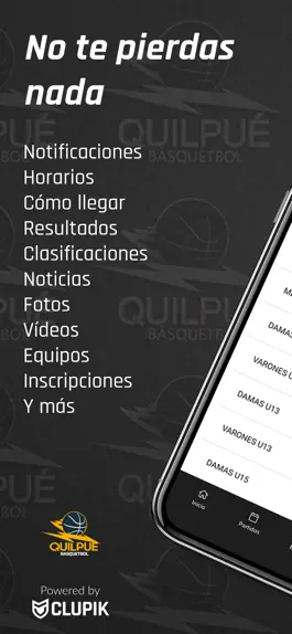 Game screenshot QUILPUE BASQUETBOL apk