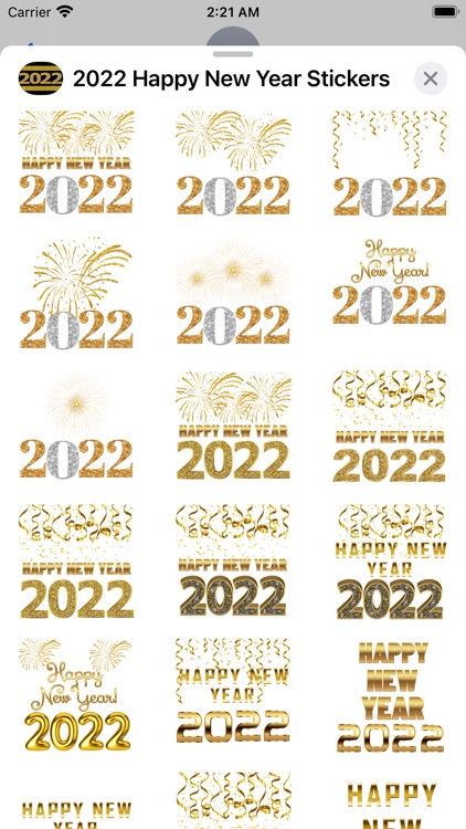 2022 Happy New Year Stickers screenshot-3